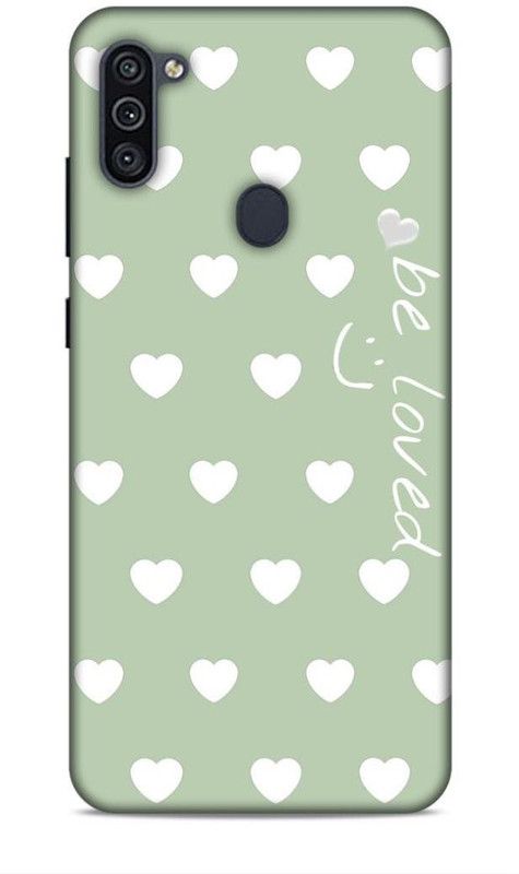 Coverland Back Cover for Samsung Galaxy M11  (Green, White, Pack of: 1)