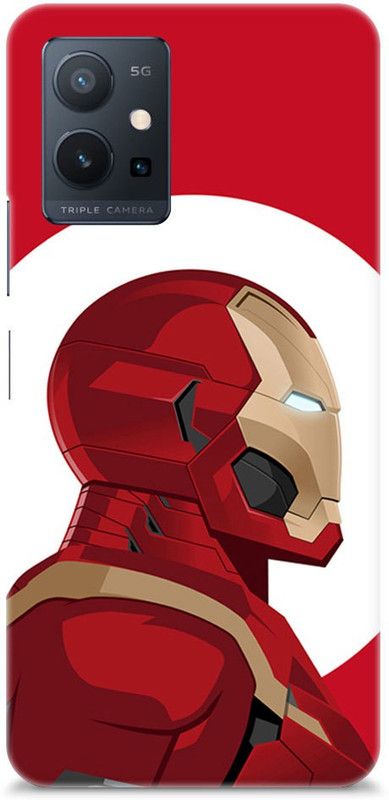 Chiraiyaa Back Cover for vivo T1 5G  (Red, White, Hard Case)