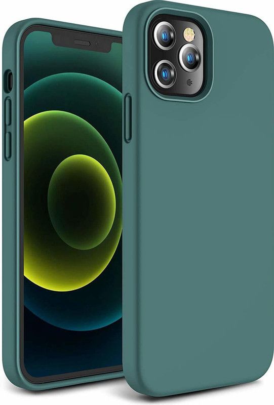 YOCOLOURS Back Cover for APPLE iPhone 13  (Green, Grip Case, Silicon, Pack of: 1)