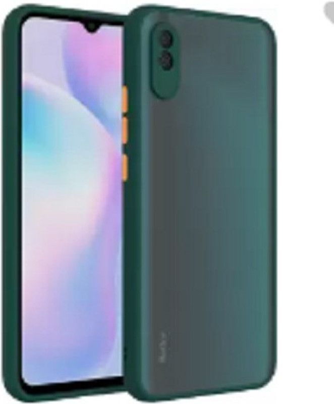 SRAVZ CASE Back Cover for Redmi 9A  (Green, Camera Bump Protector, Pack of: 1)