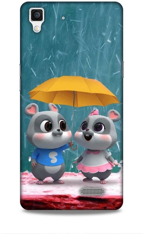 Lucent Crafts Back Cover for OPPO R7  (Multicolor, 3D Case, Pack of: 1)