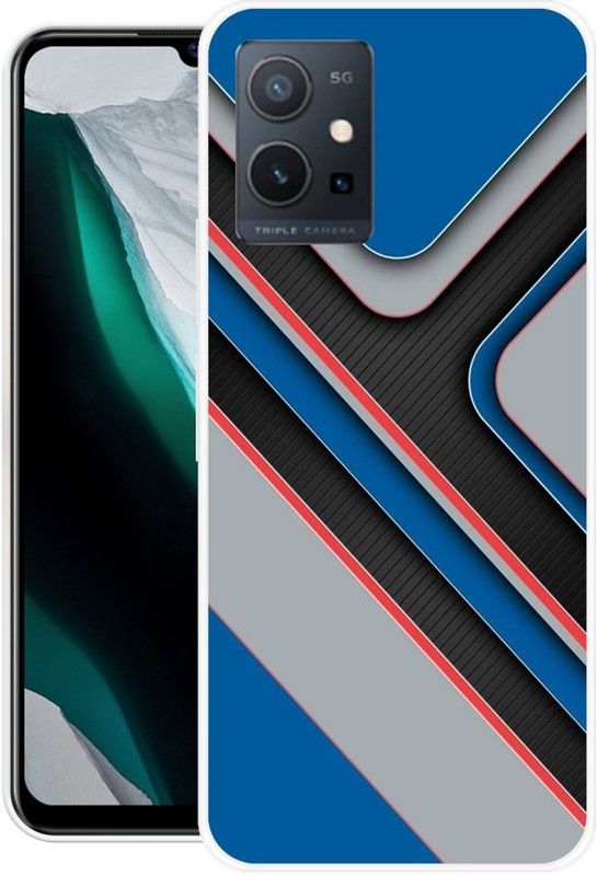 Krtagy Back Cover for Vivo Y75 5G  (Multicolor, Dual Protection, Silicon, Pack of: 7)