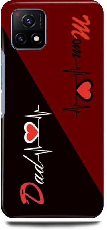 play fast Back Cover for Vivo Y72 5G, V2060 MOM, DAD, MOTHER, FATHER, LOVE  (Red, Hard Case, Pack of: 1)