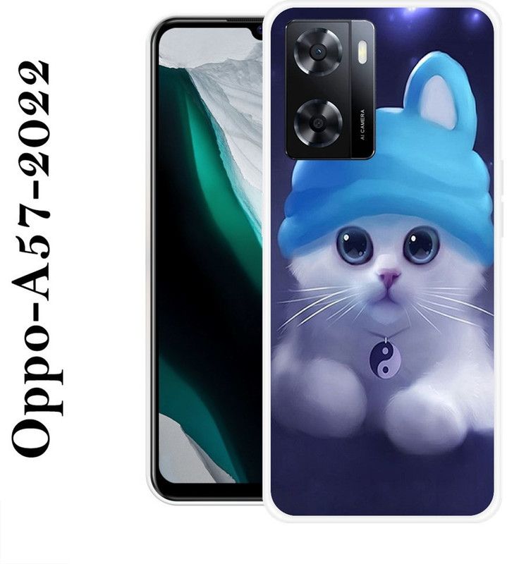 INDIALAND Back Cover for Oppo A57 2022  (Multicolor, Silicon)