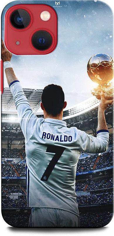 ORBIQE Back Cover for APPLE iPhone 13 Mini CRISTIANO RONALDO, RONALDO 7, CR, 7, FOOTBALL, SPORTS, REAL MADRID  (Multicolor, Hard Case, Pack of: 1)