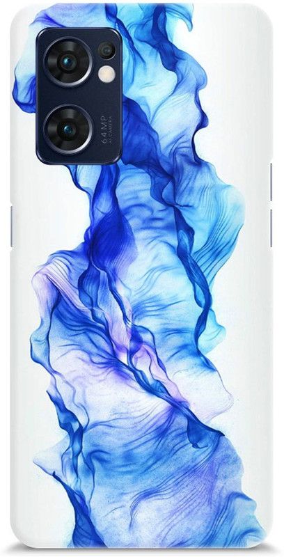 Mast Kalandar Back Cover for OPPO Reno7 5G  (White, Blue, Hard Case)