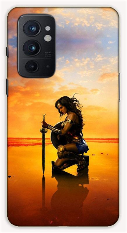 iprinto Back Cover for OnePlus 9RT 5G, OnePlus 9RT wonder woman Back Cover  (Yellow, Hard Case, Pack of: 1)