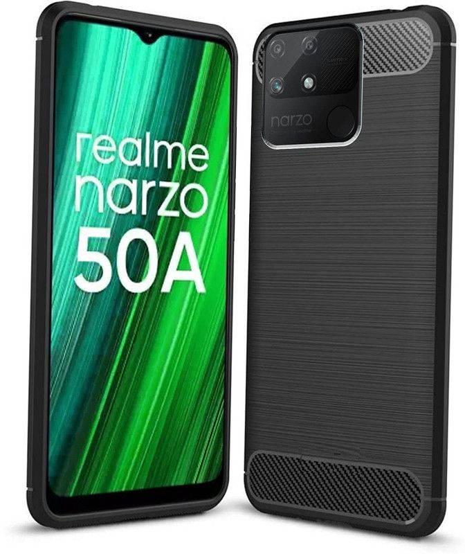 Instyle Back Cover for Realme Narzo 50a  (Black, Pack of: 1)