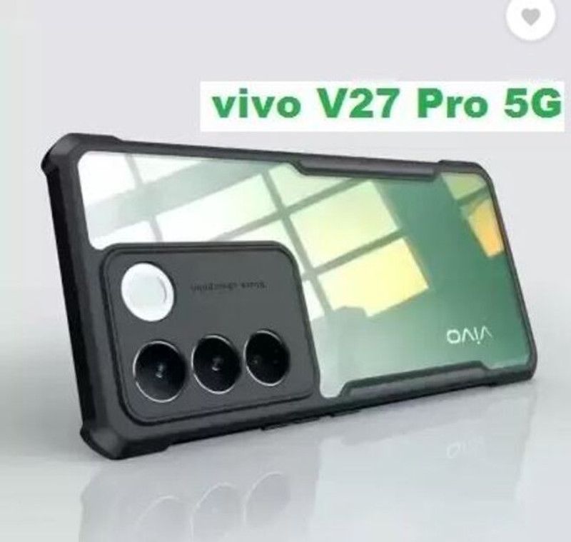 Skyforce Front & Back Case for vivo V27 Pro 5G, VIVO V27 PRO 5G, VIVO V27 PRO, IP  (Black, Transparent, Grip Case, Pack of: 1)