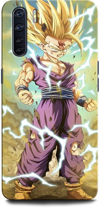 INTELLIZE Back Cover for OPPO F15 DRAGONBALL, GOKU, POSTER, VEGETA, GOHAN, TEIN, GOHAN  (Multicolor, Hard Case, Pack of: 1)
