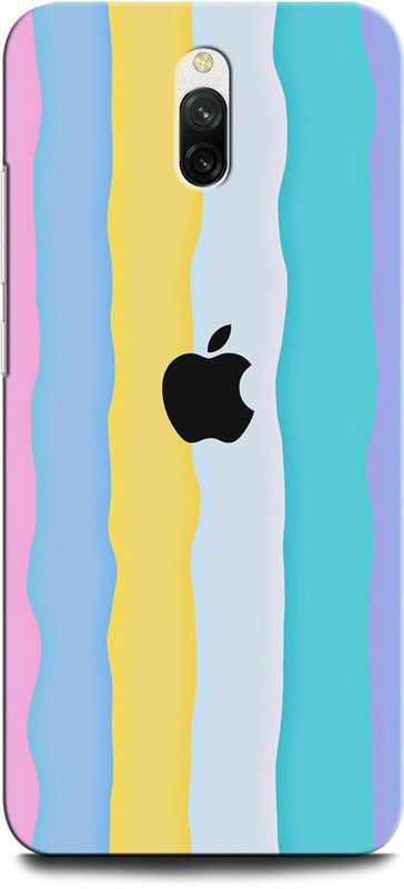 INTELLIZE Back Cover for Redmi 8A Dual RAINBOW, ABSTRACT, COLORFULL, APPLE, STRIPES  (Multicolor, Hard Case, Pack of: 1)