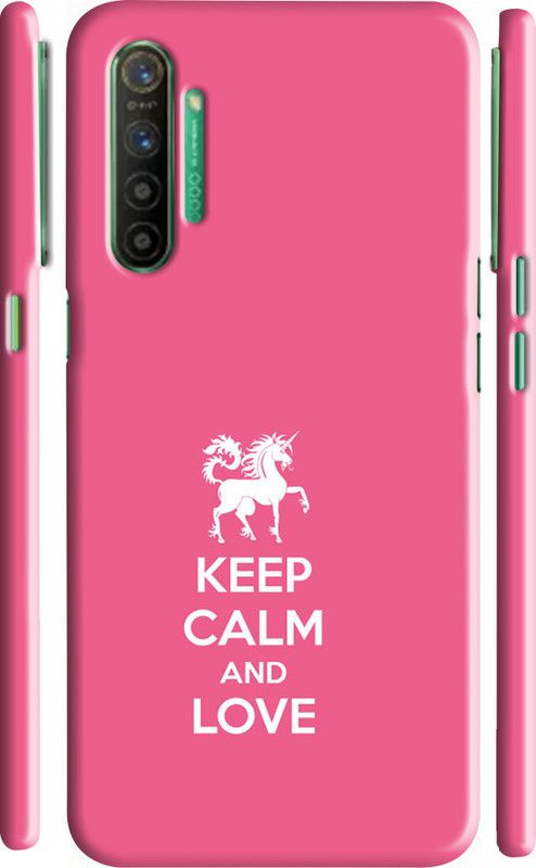 LETAPS Back Cover for Realme X2  (Pink, White, Hard Case)