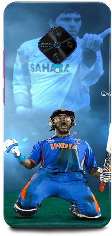 JUGGA Back Cover for Vivo S1 Pro, 1920, YUVRAJ, SINGH, YUVI, INDIAN, PLAYER, RCB  (Blue, Hard Case, Pack of: 1)