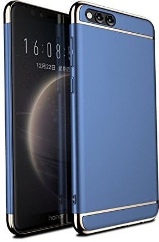 COVERBLACK Back Cover for Realme C1  (Blue, Dual Protection, Pack of: 1)