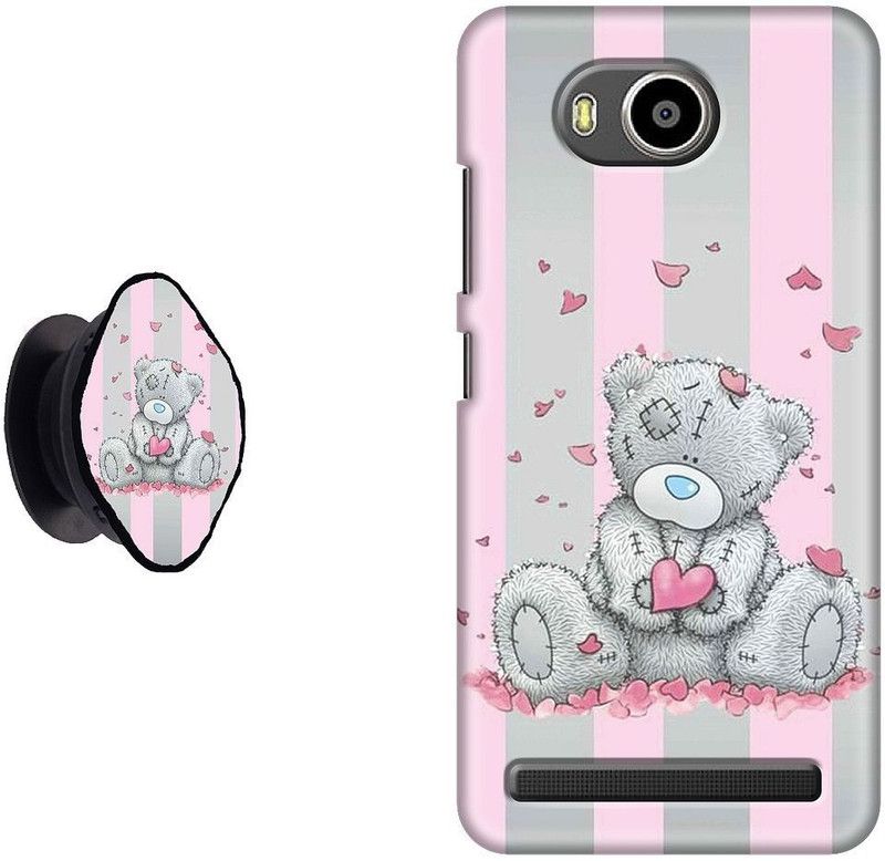 SPBR Back Cover for Lenovo A7700  (Pink, Grey)