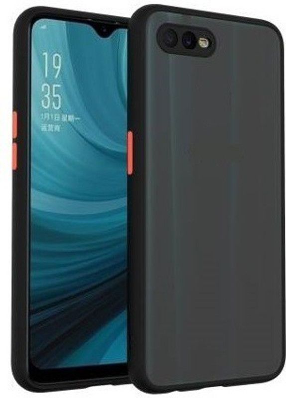Zinger Back Cover for Realme C2, CAMERA PROTECTION CASE, SMOKE CASE  (Black, Hard Case, Pack of: 1)