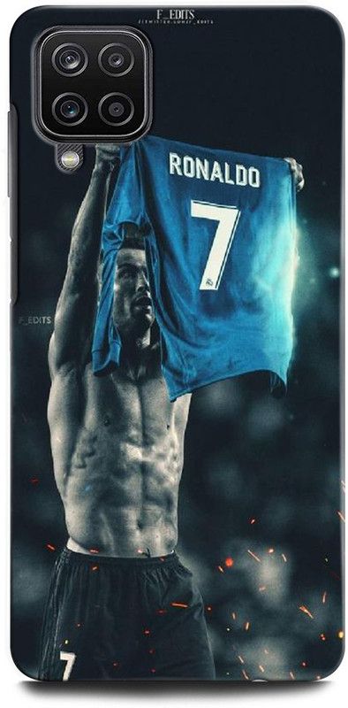 ORBIQE Back Cover for SAMSUNG Galaxy M12 CRISTIANO RONALDO, RONALDO 7, CR, 7, FOOTBALL, SPORTS, REAL MADRID  (Multicolor, Hard Case, Pack of: 1)