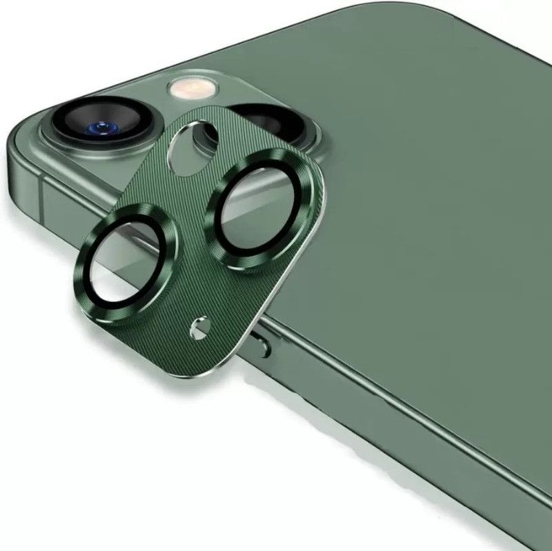 VOSKI Back Camera Lens Glass Protector for iPhone 13 Camera Lens Protector Full Metalic Alloy Ring Camera Glass  (Pack of: 1)
