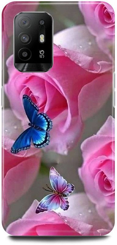 FIKORA Back Cover for Oppo F19 Pro PLUS 5G, FLOWERS, ROSE, REDROSE, PINKROSE, WHITEROSE  (Pink, Hard Case, Pack of: 1)