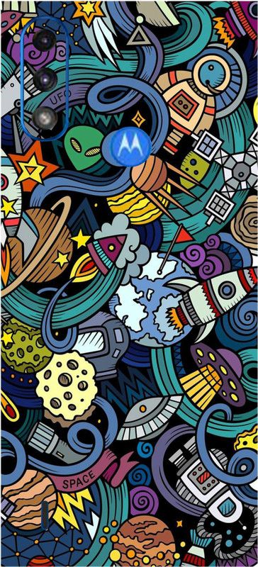 Jeeva Creation Motorola Moto E7 Power Mobile Skin  (Ultra Super Rocket Missile Skin With High Matte Finish.)