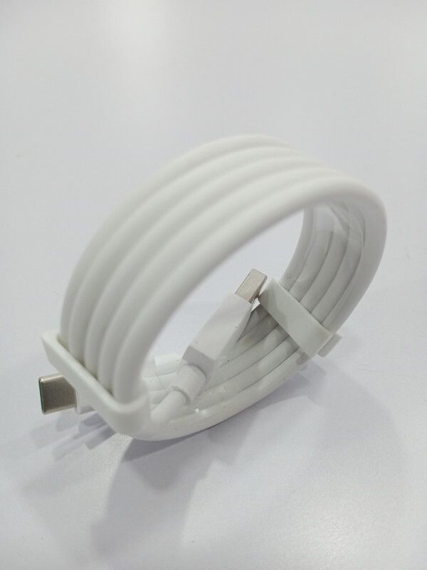 AYUVEDA USB Type C Cable 6.5 A 1.00039999999999 m Copper Braiding 50W/5A FAST CHARGING CABLE TYPE C FOR OPPO F19 PRO PLUS / K3 / A9 / A5 / R17  (Compatible with 33w fast charger type c vivo, White, One Cable)
