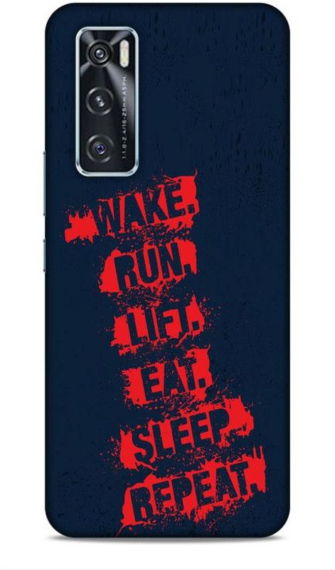 Printastic Back Cover for Vivo V20SE  (Black, Red, Waterproof)