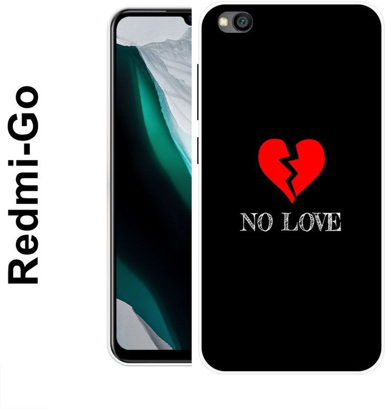 INDIALAND Back Cover for Redmi Go  (Black, Grip Case, Silicon)