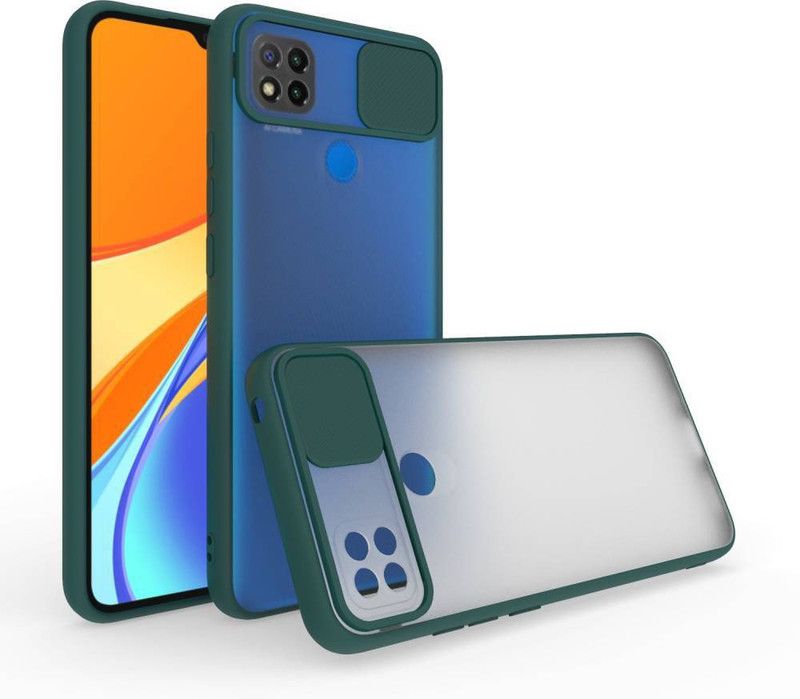 AOnes Back Cover for Redmi 9 / 9 Activ / Poco C31  (Green, Cases with Holder, Pack of: 1)