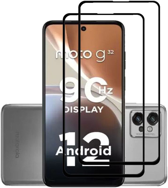 INFINITYWORLD Edge To Edge Tempered Glass for Motorola G32,MOTO G32  (Pack of 2)