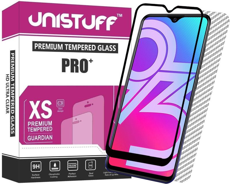 Unistuff Tempered Glass Guard for Vivo Y93  (Pack of 2)