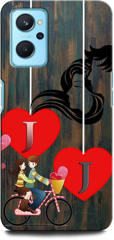 ORBIQE Back Cover for Realme 9i JJ, J LOVE J, J LETTER, JJ NAME  (Multicolor, Hard Case, Pack of: 1)