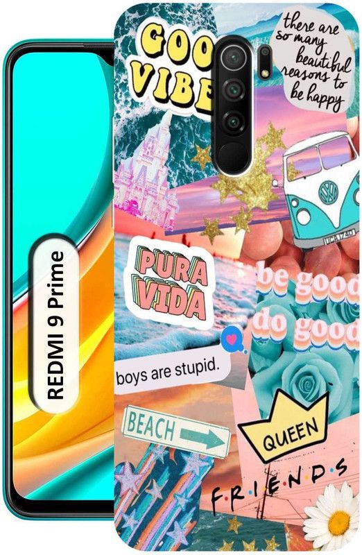 Dekhbuy Back Cover for Mi Redmi 9 Prime  (Multicolor, Dual Protection, Silicon, Pack of: 1)