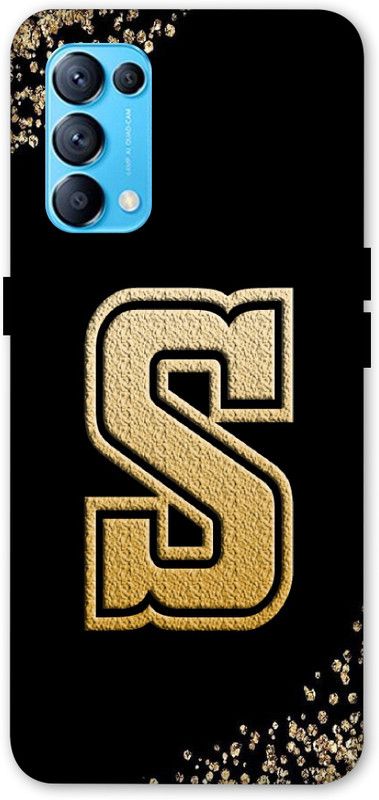 Gelyna Back Cover for Oppo Reno 5 Pro  (Gold, Hard Case)