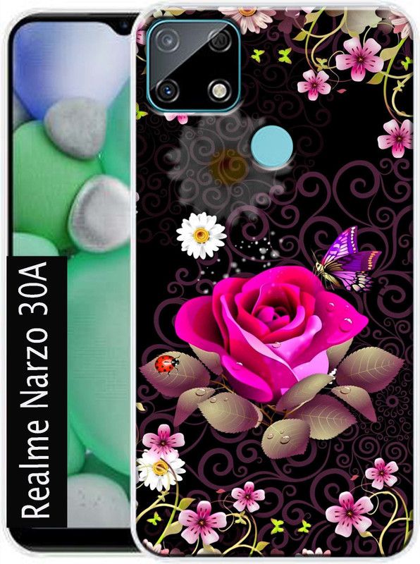 LUCASTENN Back Cover for Realme Narzo 30A, Realme Narzo C12, Realme Narzo C25, Realme Narzo C25s, Realme Narzo 20  (Multicolor, Dual Protection, Silicon, Pack of: 1)
