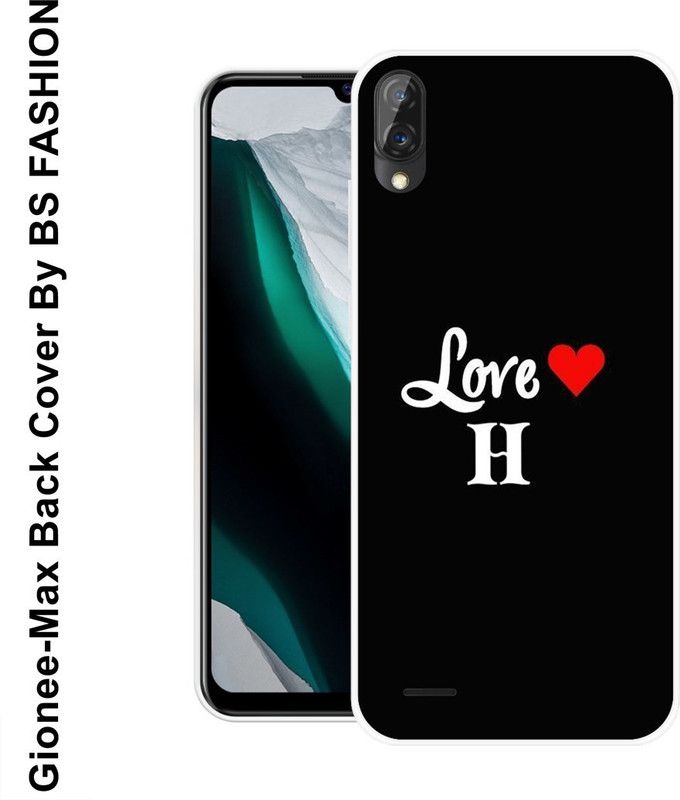 BSRAJ Back Cover for Gionee Max  (Black, White, Silicon)