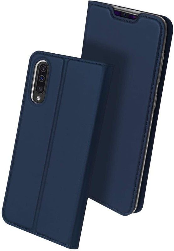 Helix Flip Cover for Samsung Galaxy A70  (Blue, Shock Proof, Pack of: 1)