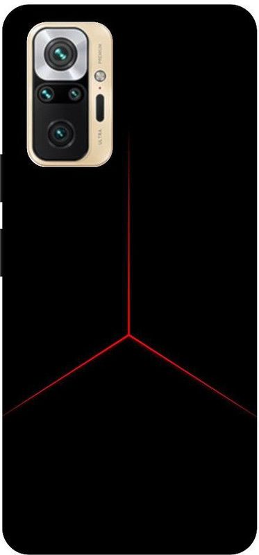 GRAFIQE Back Cover for REDMI Note 10 Pro M2101K6P BLACK, RED, LOGO, STAR  (Multicolor, Shock Proof, Pack of: 1)