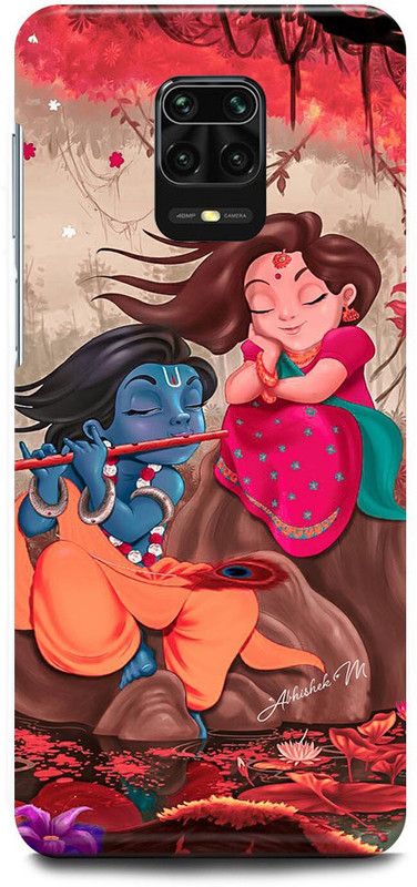FUGGA Back Cover for REDMI Note 9 Pro Max, RADHA, KRISHNA, KANHAIYA, JI, KRISHAN, JI, GOD  (Multicolor, Hard Case, Pack of: 1)
