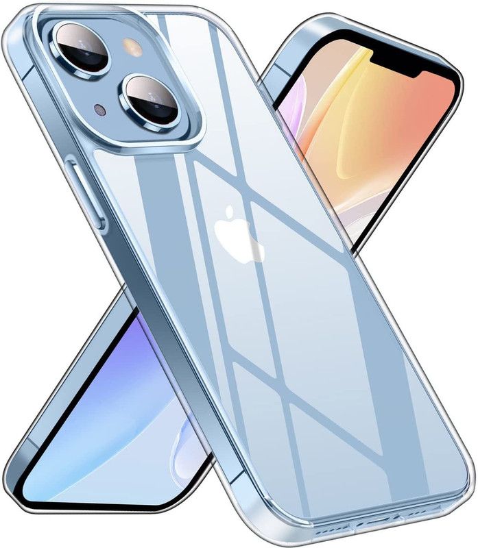 Europe Mart Back Cover for Apple Iphone 14 Back Cover Crystal Transparent, Non-Yellowing  (Transparent, Grip Case, Pack of: 1)