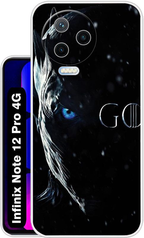 Case Club Back Cover for Infinix Note 12 Pro 4G  (Black, Grip Case, Silicon, Pack of: 1)