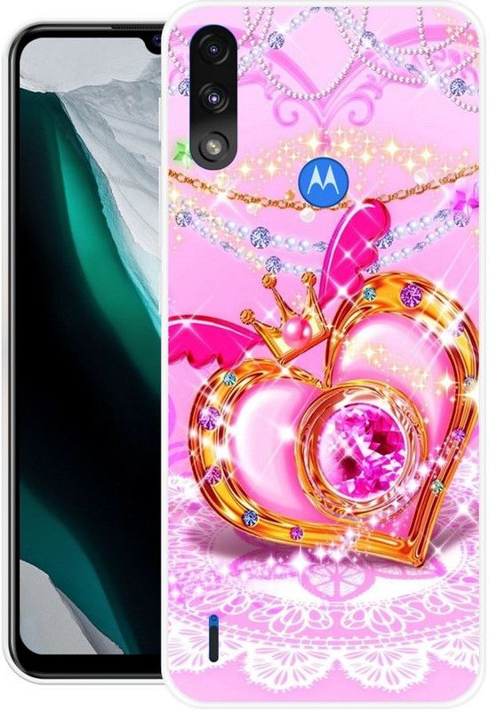 INDIALAND Back Cover for Moto E7 Power  (Multicolor, Grip Case, Silicon)