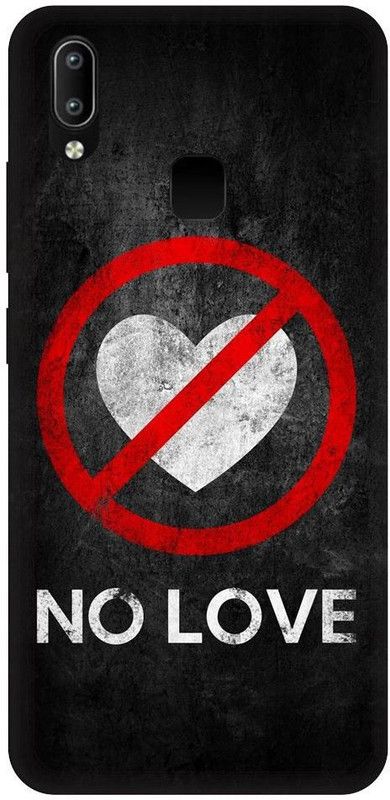 URCHIN Back Cover for Vivo Y91 No Love, Breakup, Heartbroken, fake Love, Hate love  (Multicolor, Shock Proof, Pack of: 1)