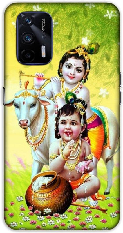 iprinto Back Cover for Realme GT Master Edition Krishna, Kanha Back Cover  (Green, Hard Case)