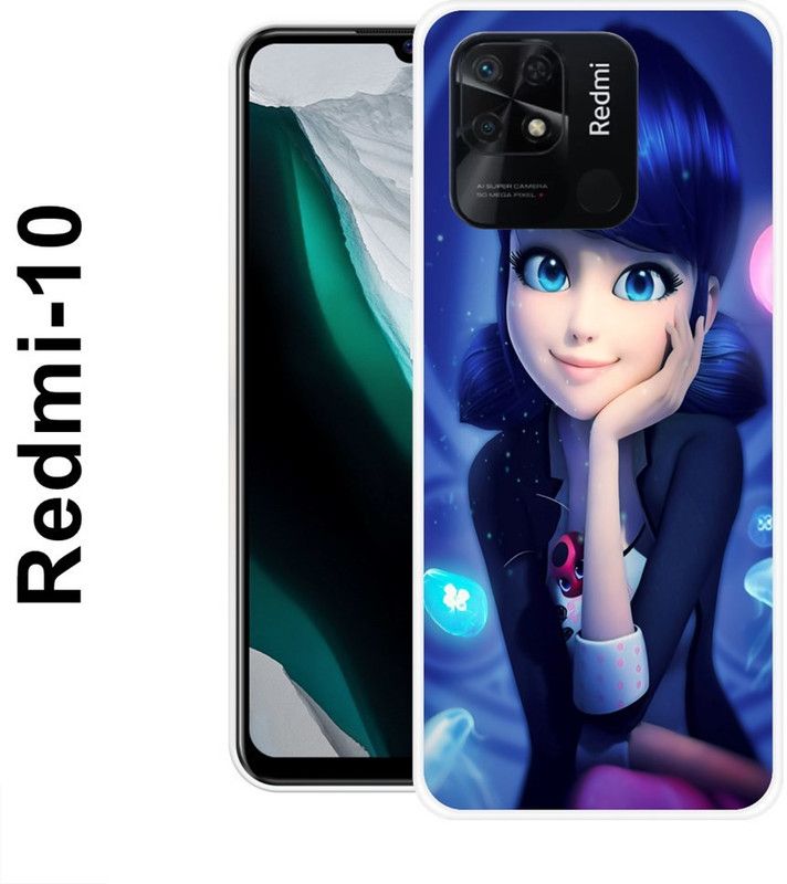 SHIVKUDI Back Cover for Redmi 10  (Multicolor, Grip Case, Silicon)