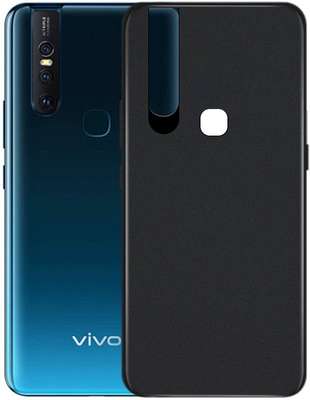 S-Hardline Back Cover for Vivo S1  (Black, Silicon)