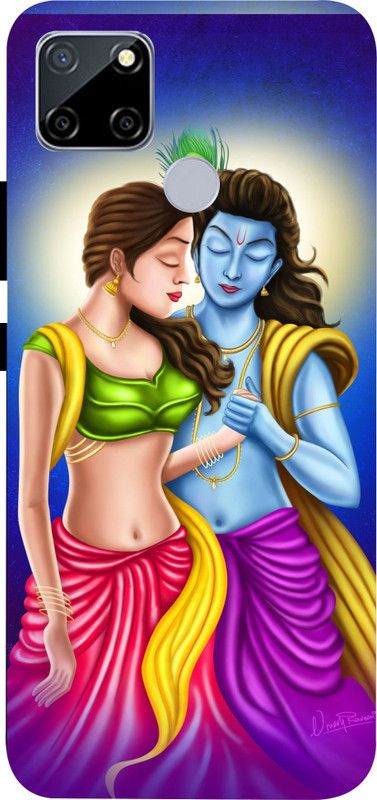 LIKELOOK Back Cover for Realme C15, ( Radhakrishna, Krishna )  (Multicolor, Shock Proof, Pack of: 1)