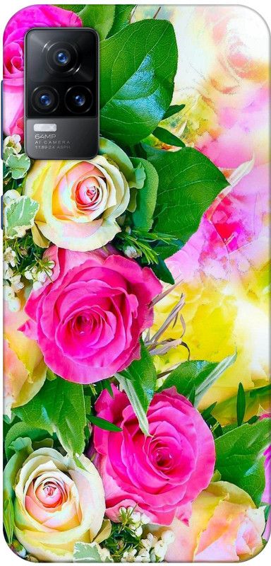 Designer Cover Back Cover for Vivo V21e Back Cover  (Multicolor, Grip Case, Silicon, Pack of: 1)