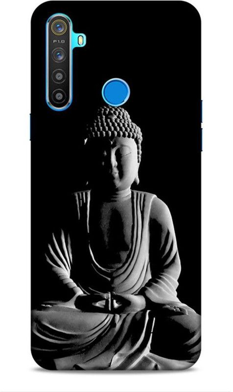 Keviv Back Cover for Realme 5  (Black, 3D Case)