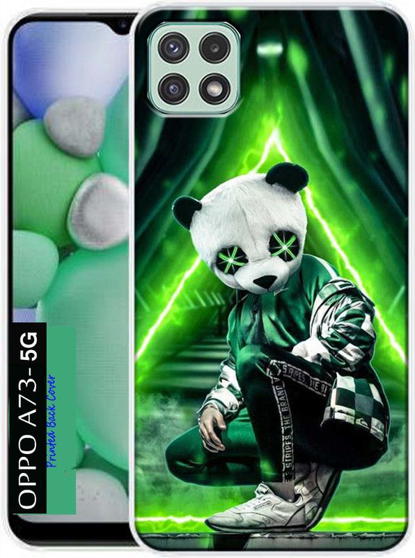 SkyAmound Back Cover for Oppo A73-5G  (Green, Dual Protection, Silicon, Pack of: 1)