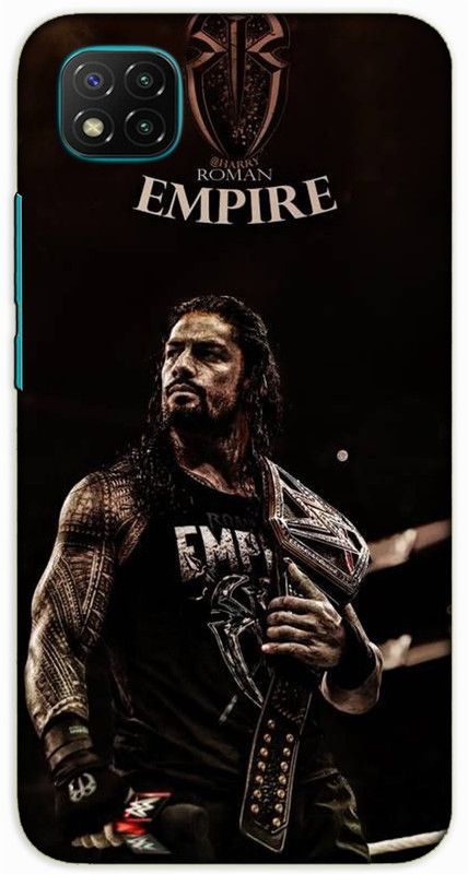 iprinto Back Cover for Poco C3 roman reigns Back Cover  (Black, Hard Case, Pack of: 1)